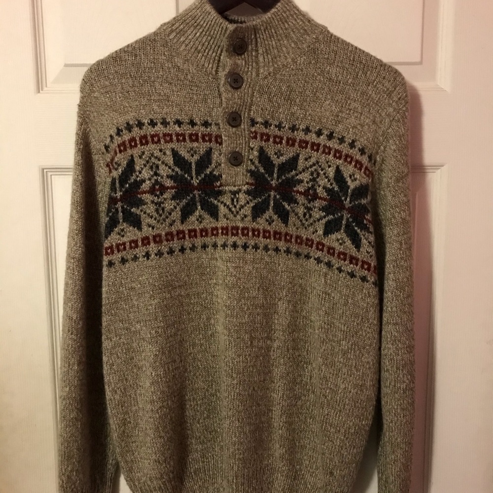 Tricots St. Raphael Holiday Pattern Sweater Medium